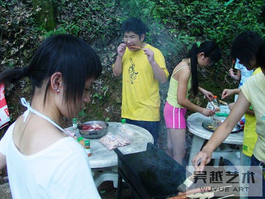 吴越画社暑期班九溪烧烤活动2006.7.15