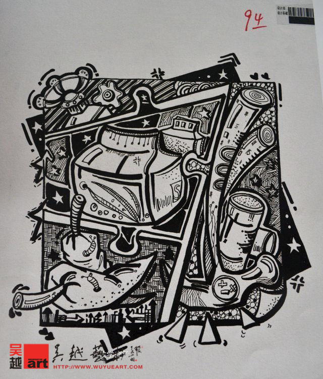【川美优秀试卷】设计类装饰画2013年高分试卷