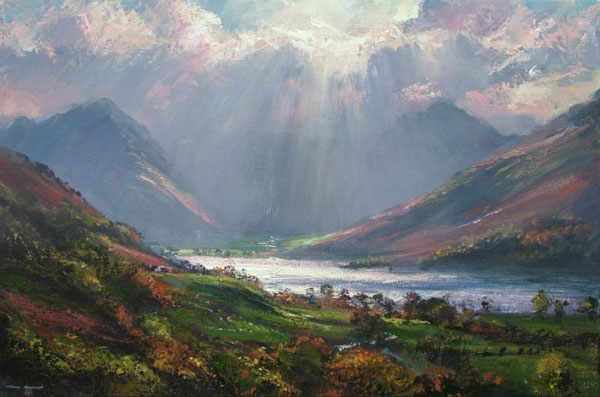 堪比油画的丙烯画markpreston色彩风景作品