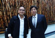 杨超凡与中国美术馆馆长：范迪安先生在德国