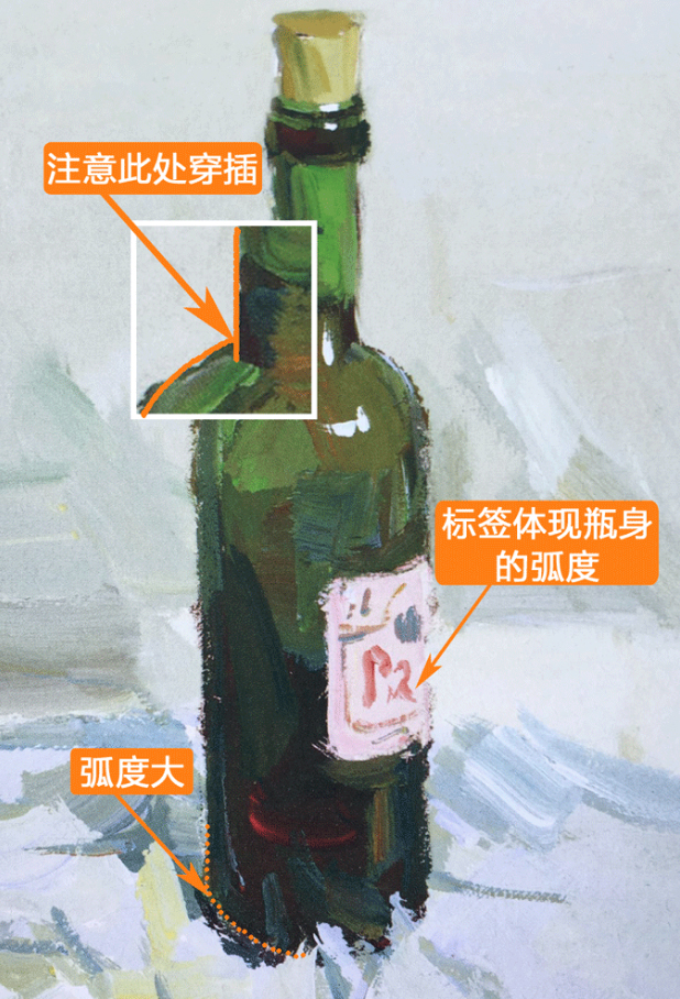 杭州美术培训:三点教你搞定色彩玻璃酒瓶_杭州吴越画室