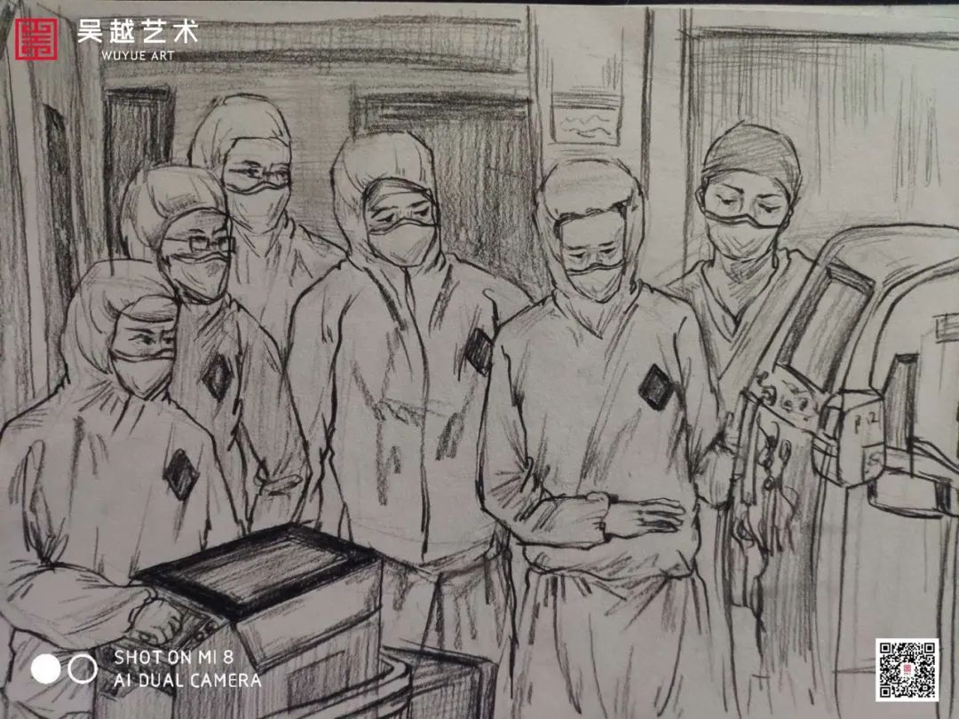 李子雯·《武汉加油系列速写