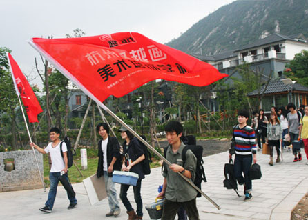 吴越画社丽水下乡色彩风景写生汇报2011年十月