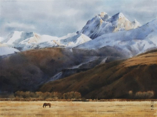 湖南水彩画提名展作品,每一道都是靓丽的风景11