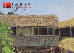 学生丽水下乡写生色彩作品