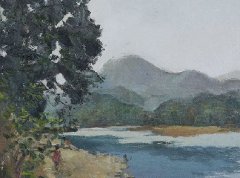 学生丽水下乡色彩风景写生作品