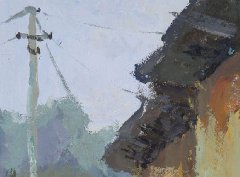 学生丽水下乡色彩风景写生作品