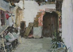 学生丽水下乡色彩风景写生作品