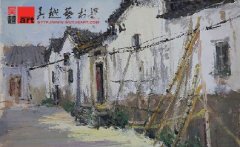 学生丽水下乡色彩风景写生作品