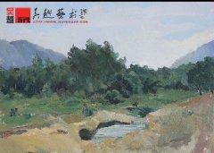 学生丽水下乡色彩风景写生作品