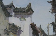 学生丽水下乡色彩风景写生作品