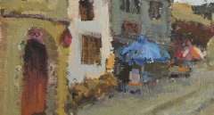 学生丽水下乡色彩风景写生作品