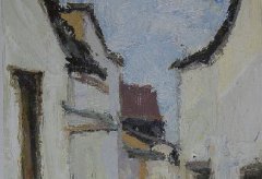 学生丽水下乡色彩风景写生作品