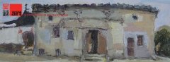 学生丽水下乡色彩风景写生作品
