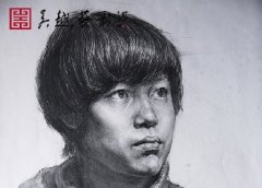 杭州吴越画室教师素描头像