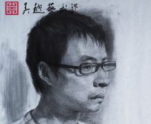 杭州吴越画室教师素描头像