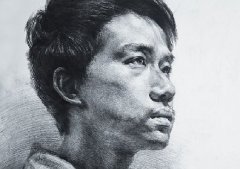 杭州吴越画室教师素描头像