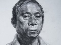杭州吴越画室教师素描头像