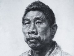 杭州吴越画室教师素描头像