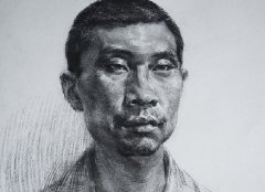 杭州吴越画室教师素描头像