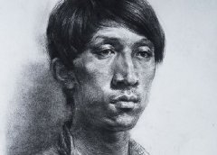 杭州吴越画室教师素描头像
