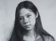 杭州吴越画室教师素描头像