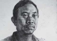 杭州吴越画室教师素描头像