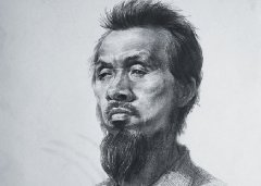 杭州吴越画室教师素描头像