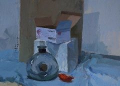 杭州吴越画室教师色彩静物示范