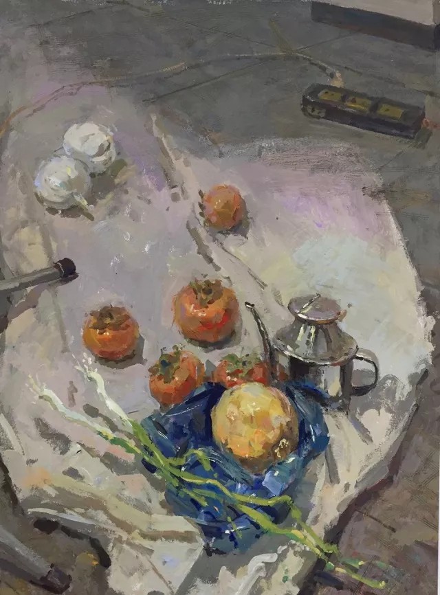 色彩静物作品