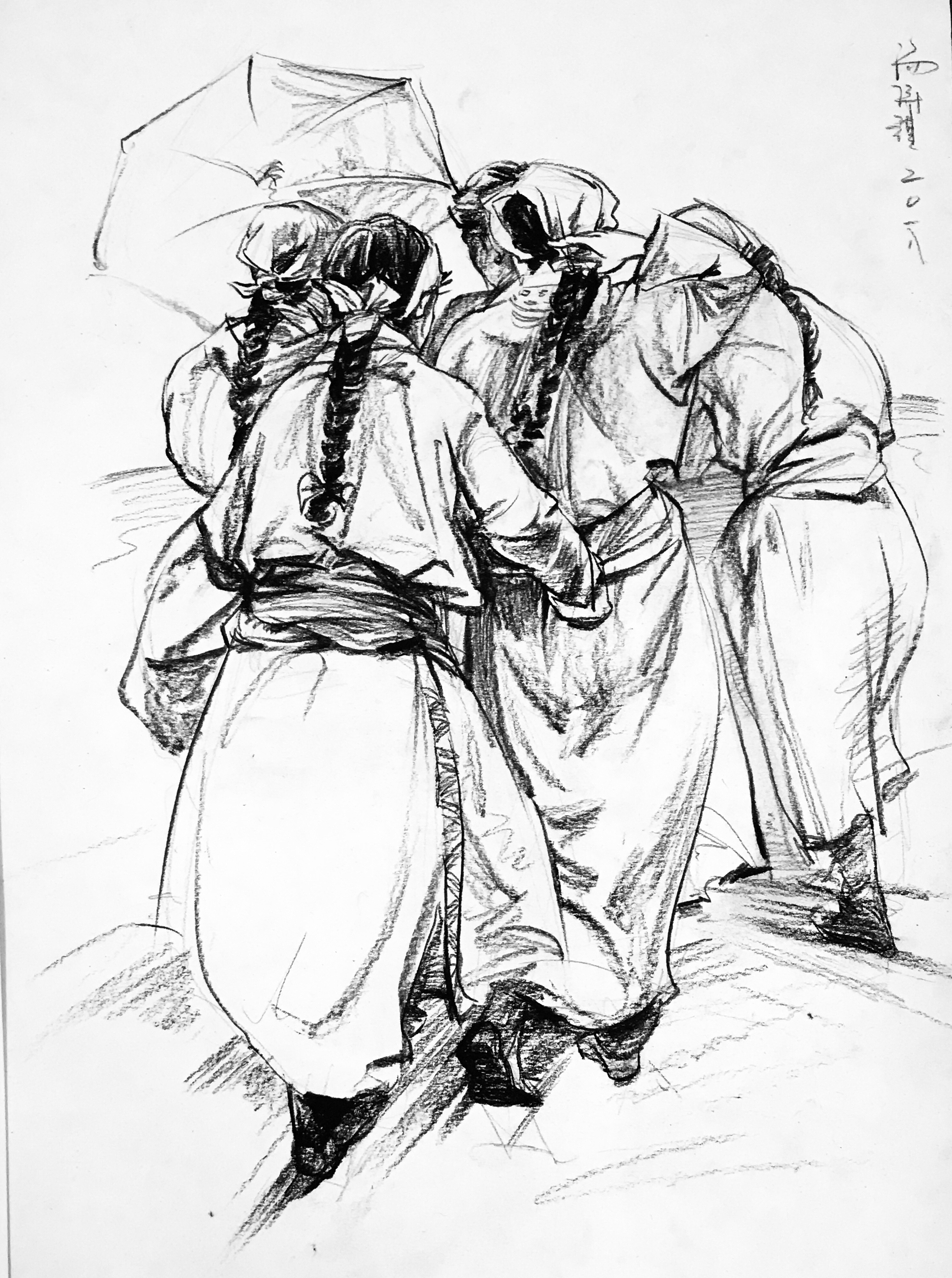 教师速写作品3