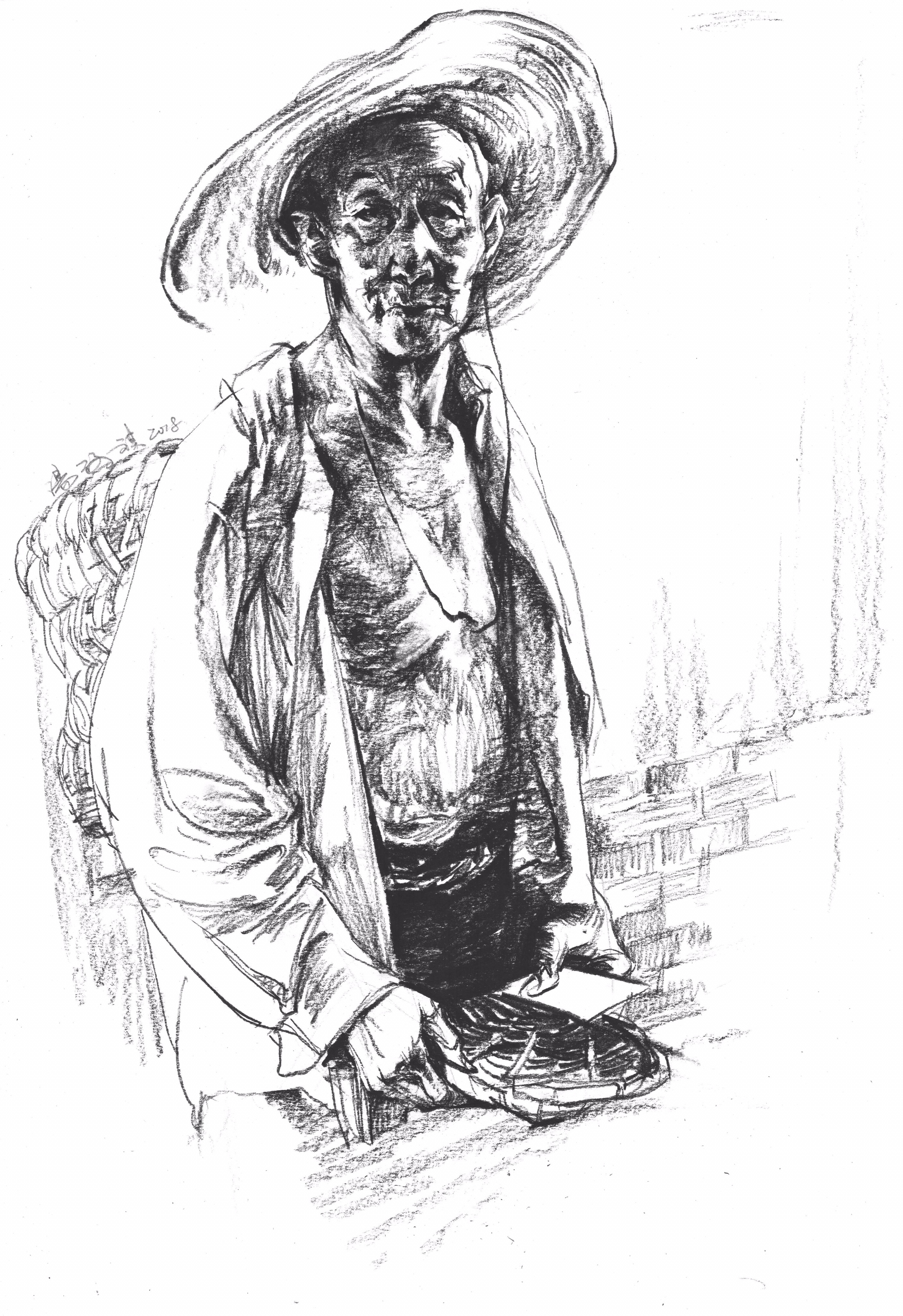 教师速写作品4