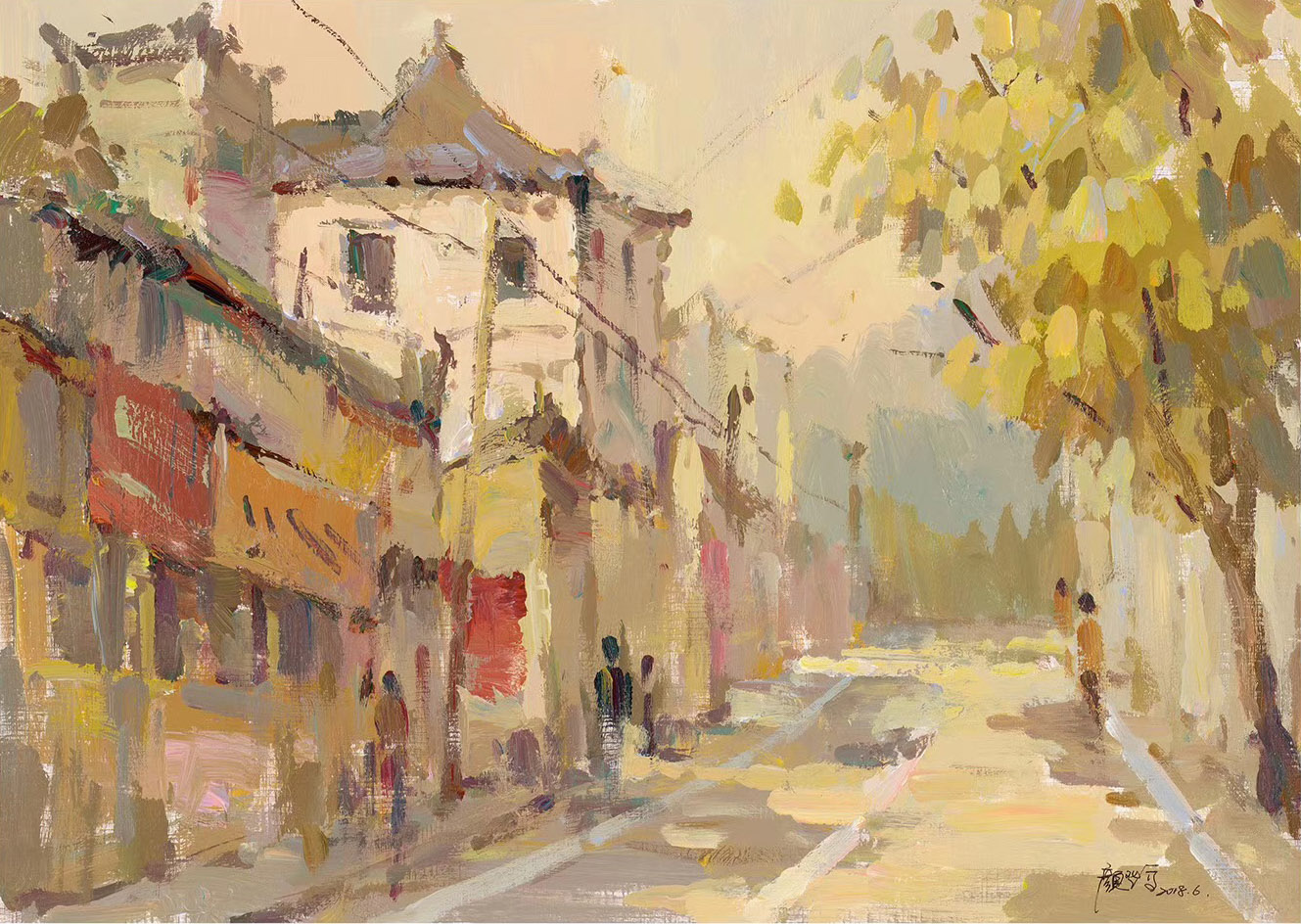 杭州吴越画室教师作品色彩风景2