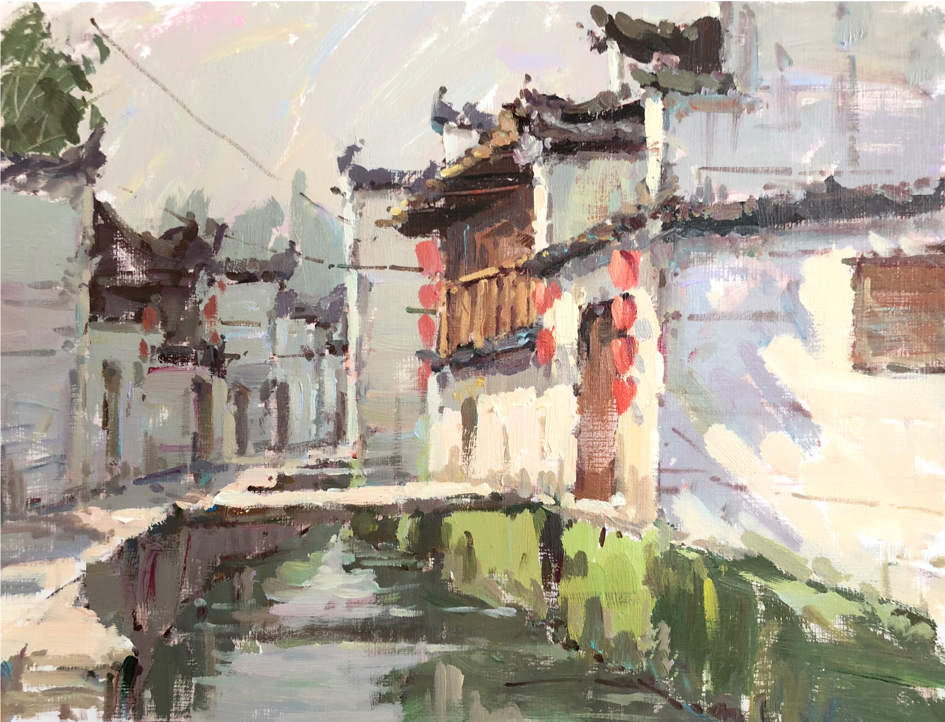 杭州吴越画室教师作品色彩风景6
