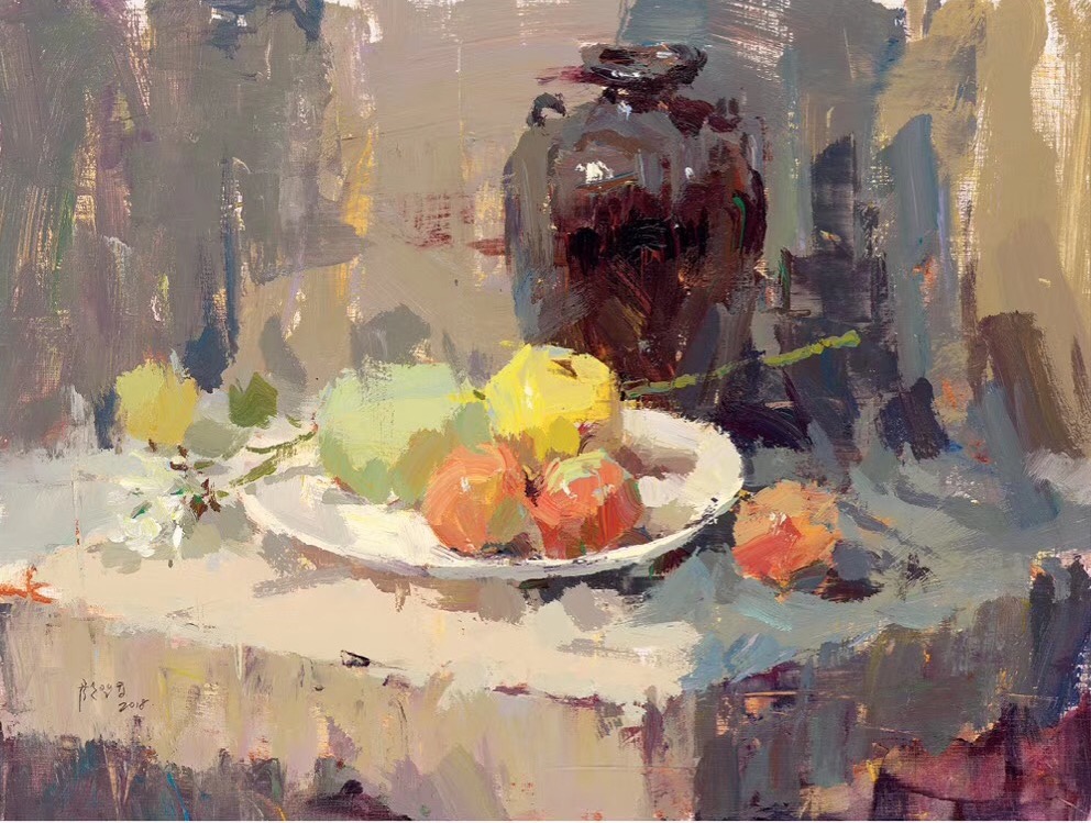 杭州吴越画室教师作品色彩静物1