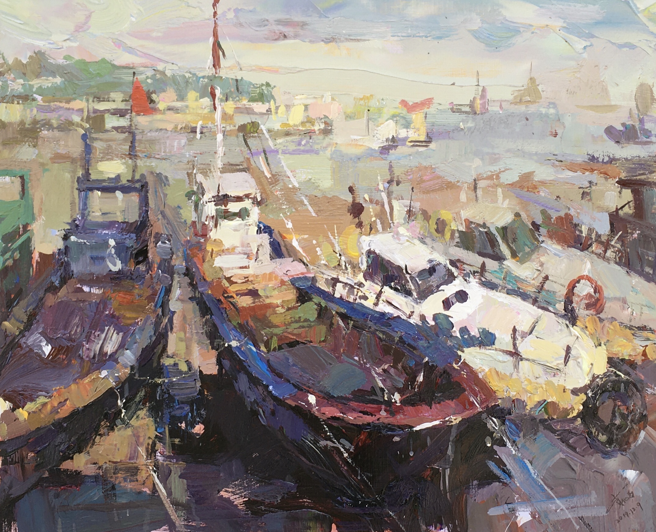 杭州吴越画室教师作品色彩风景7