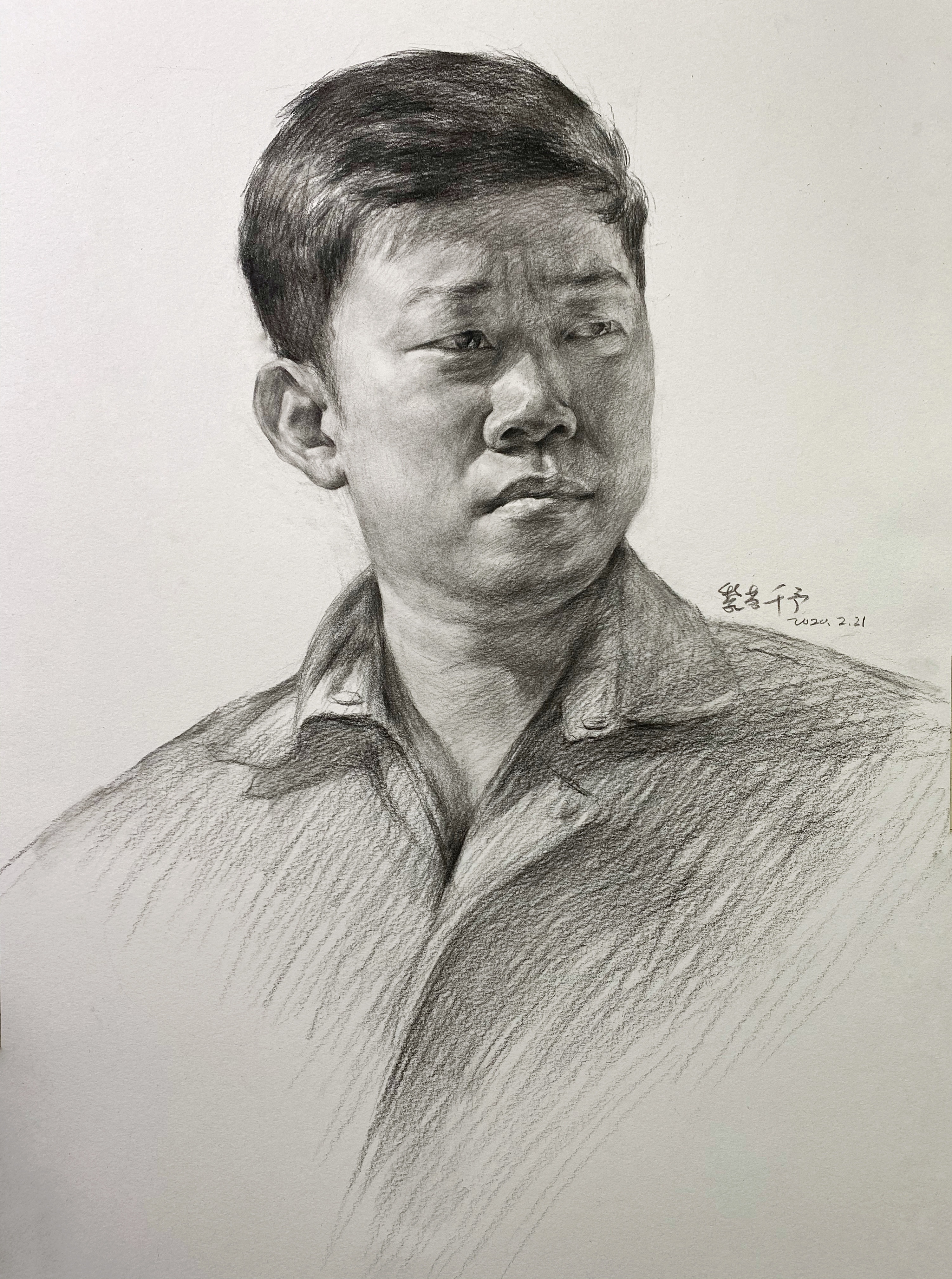 杭州吴越画室素描作品6
