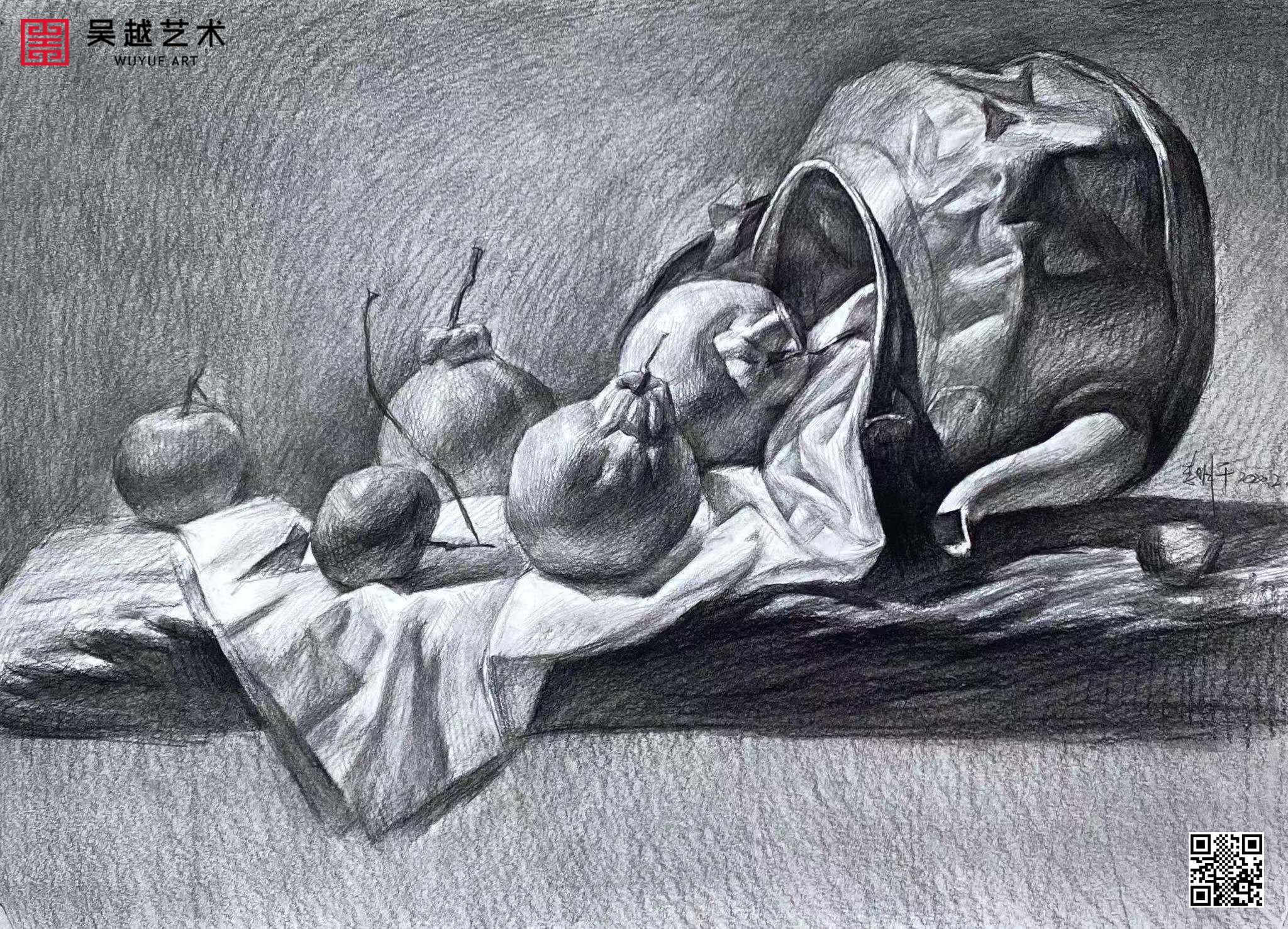 杭州吴越画室素描作品8