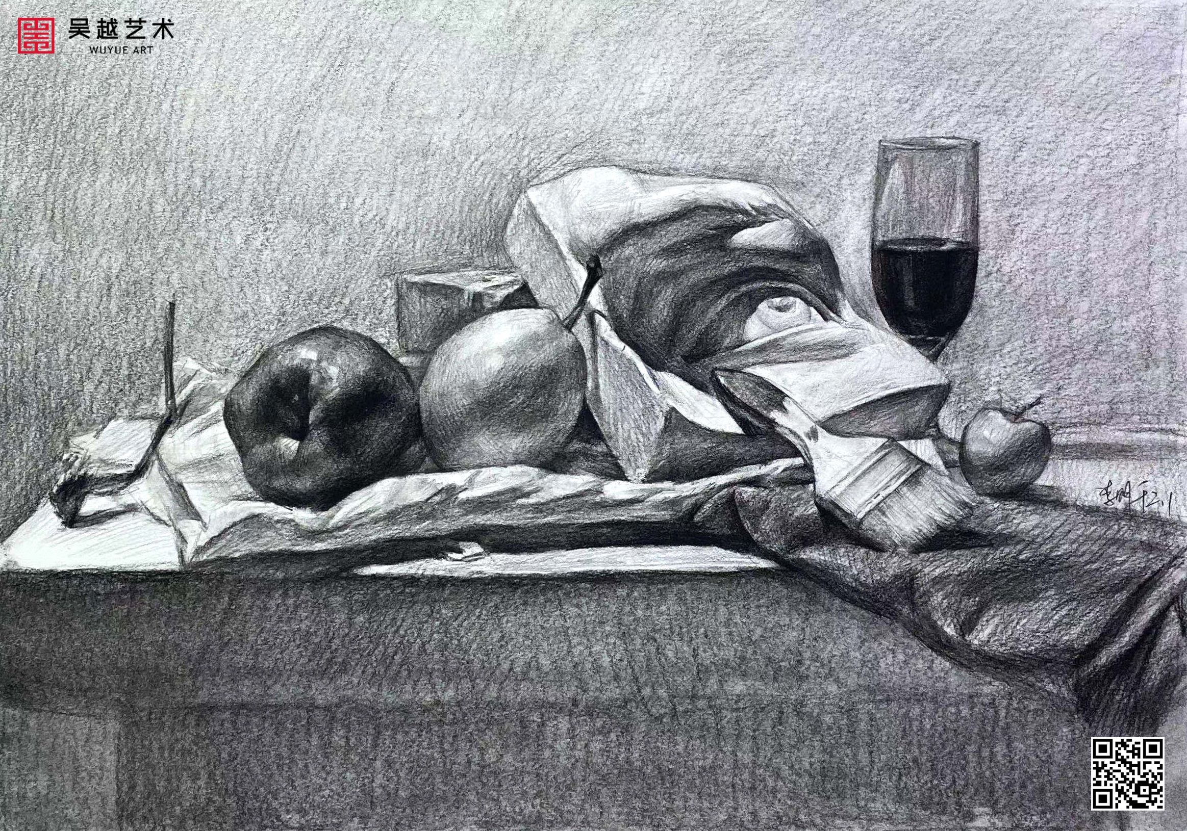 杭州吴越画室素描作品9