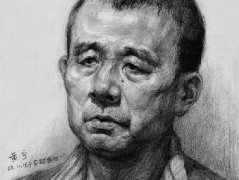 国美状元黄宁素描头像