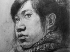 学生素描头像