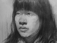 学生素描头像