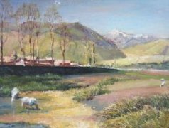 吴越教师油画风景3