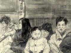 教师场景速写《公交车上》