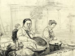 教师场景速写《老家4》