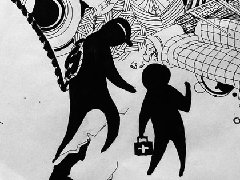 学生黑白装饰画设计