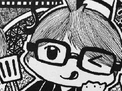 学生黑白装饰画设计