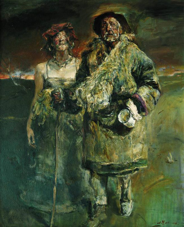 《美丽世界之一(憧憬篇)》160×130cm 布面油画 2007—2008年