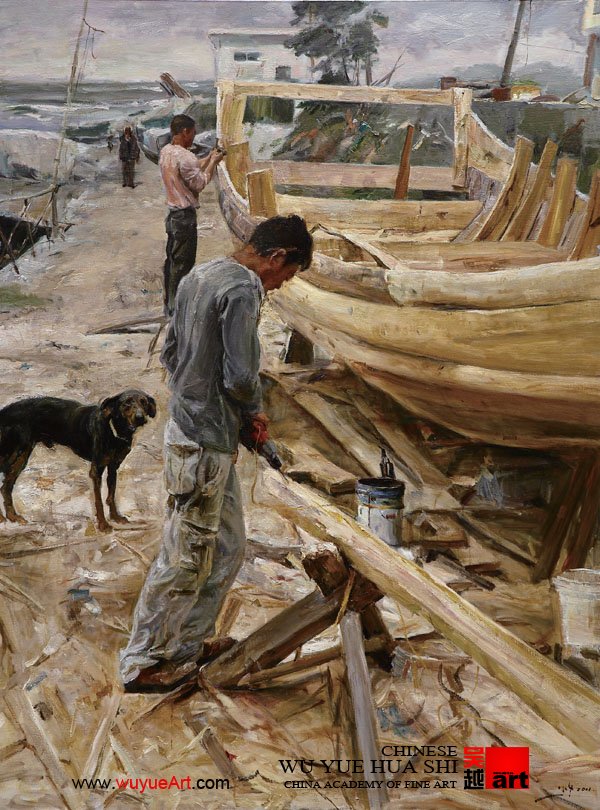 打船 160×130cm 2010年