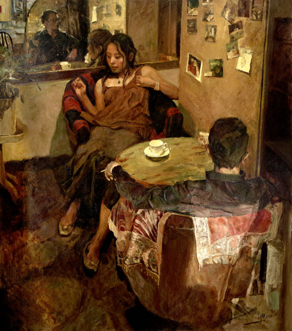 咖啡 182×160cm 2012年